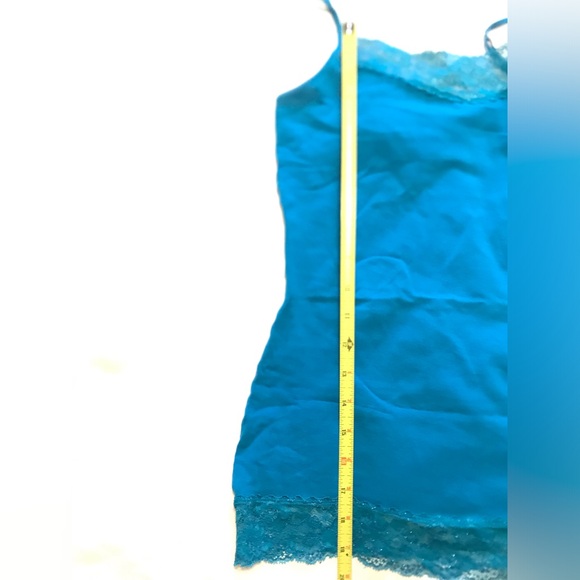 Express Teal Best Loved Bra Cami with Lace Sparkle Trim - Picture 8 of 10